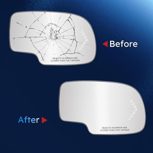 Passenger Side Heated Mirror Glass Compatible With Chevrolet Avalanche 1500 2500 Escalade Esv Ext Sierra 3500 Silverado Suburban Tahoe 2003 2004 2005 2006 2007 88944392 Power Heated in Saudi Arabia