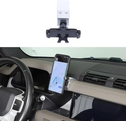 Car Phone Holder Compatible with Land Rover Defender 90 110 130 2020-2023 Accessories, Center Console Dash Board Phone Mount Holder(Model A High) in Kuwait