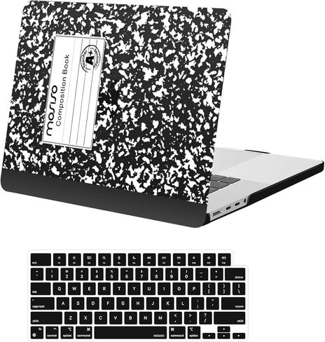MOSISO Compatible with MacBook Pro 16 inch Case 2025 2024 2023 2022 2021 M4 M3 M2 M1 A3403 A3186 A2991 A2780 A2485 Pro Max Chip,Protective Plastic Composition Book Hard Shell Case&Keyboard Cover,Black in Saudi Arabia