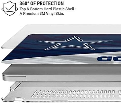 حافظة Skinit + غلاف متوافق مع جهاز MacBook Pro 16in (2019-20) - تصميم مرخص رسميًا من NFL Dallas Cowboys in Kuwait