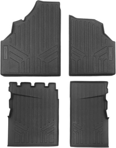 SMARTLINER All Weather Protection Custom Fit Black 1st Row Rugged Rubber Floor Liner Set Compatible with 2020-2025 Can-Am Defender in Saudi Arabia