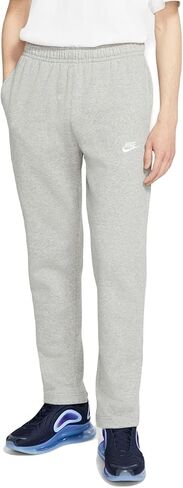 Nike Men's Sportswear Open Hem Club Pants, Dark Grey Heather/White, XX-Large Tall in Saudi Arabia