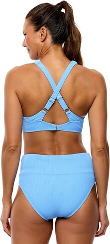 Next by Athena Women's Mini Pucker Rib Bralette Bikini Swimsuit Top in Saudi Arabia