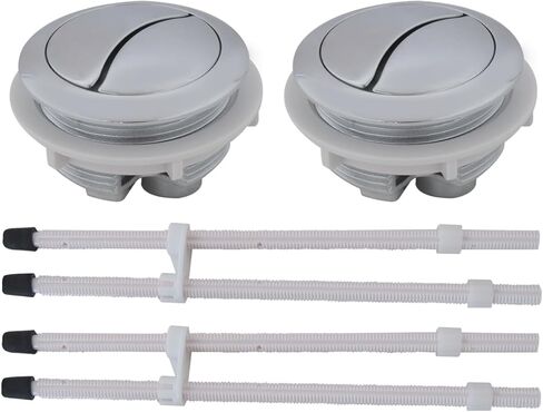 2-Pack 48mm Toilet Flush Buttons - Universal Dual Push Button Replacement for Glacier Bay in Kuwait