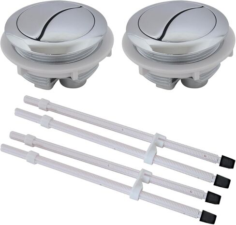 2-Pack 48mm Toilet Flush Buttons - Universal Dual Push Button Replacement for Glacier Bay in Kuwait