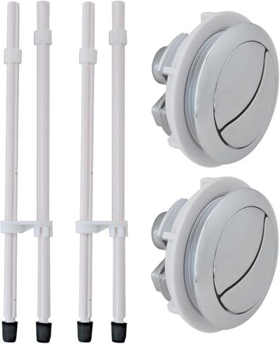 2-Pack 48mm Toilet Flush Buttons - Universal Dual Push Button Replacement for Glacier Bay in Kuwait