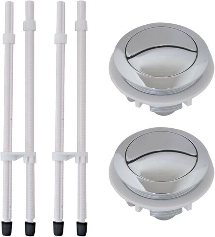 2pack 48mm Toilet Tank Buttons, Flush Valve Dual Push Button Replacement Adjustable, for Glacier Bay Aquasource, for American Standard, for Twfords, for Armitage Shanks, for Geberit in Saudi Arabia