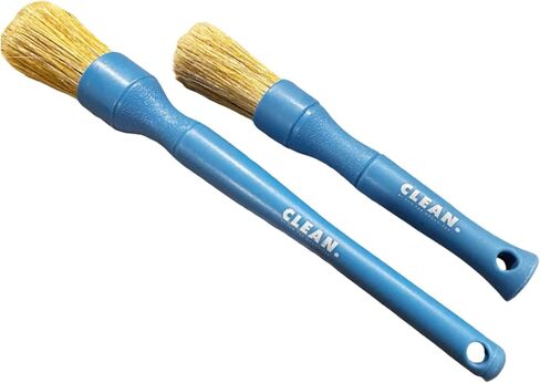 Clean. Blue Boar’s Hair Detailing Brush – Professional Grade Auto Detailing Brush for Interior & Exterior Cleaning – Soft Natural Boar Hair Bristles for Wheels, Vents, and Trim by Pan The Organizer in Kuwait