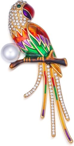 الطيور موضوع بروش دبوس لطيف الطيور الحيوان دبابيس اكسسوارات عيد الميلاد هدية عيد ميلاد للنساء in Kuwait