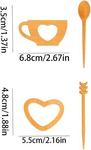 2pcs Elegant Handcrafted Bamboo Brooch - Irregular Wooden Scarf Pin for Sweaters, Autumn Winter Accessory in Saudi Arabia