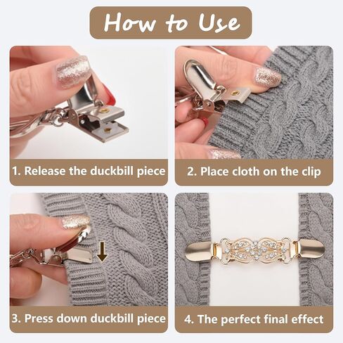 6 Pcs Cinch Clips, Shirt Clips Vintage Dress Clip Back Cinch, Sweater Clip for Women Clothing to Tighten Pant Waist in Saudi Arabia