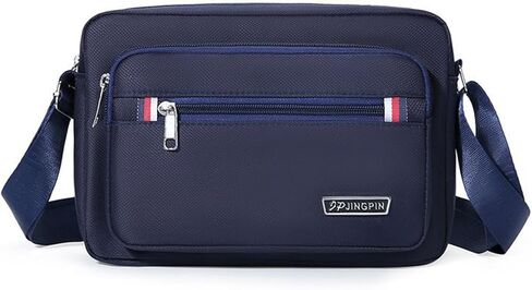 Men's Nylon Single Shoulder Bag Business Casual Crossbody Sling Bag Durable Lightweight for Work Travel in Saudi Arabia