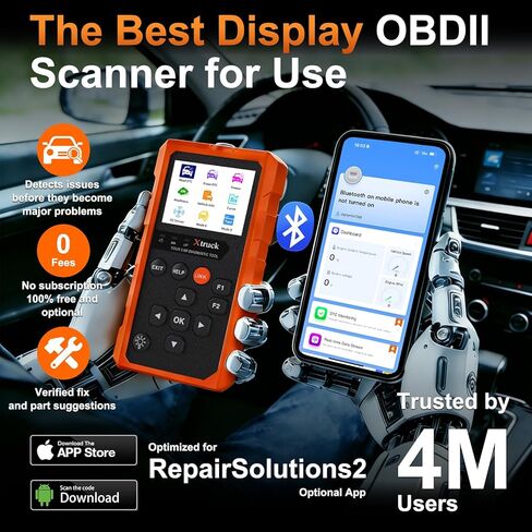 أداة تشخيص الماسح الضوئي اللاسلكي obd2، فحص محرك قارئ رمز السيارة 96000+ ماسح ضوئي DTC مع إعادة تعيين لنظام التشغيل iOS وأندرويد، الوضع 6، الوضع 8 وI/M، ماسح ضوئي تشخيصي لجميع المركبات منذ عام 1996 in Kuwait