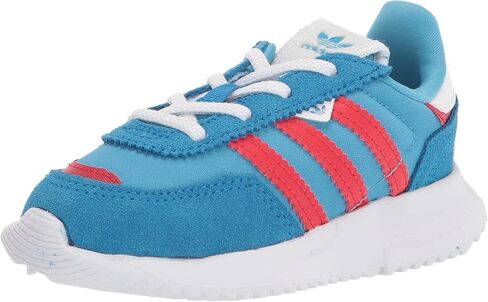 adidas Originals Kids Unisex-Baby Retropy F2 Team Mid Grey/Blue Rush/White (Elastic) 9 Toddler, 9 US in Saudi Arabia
