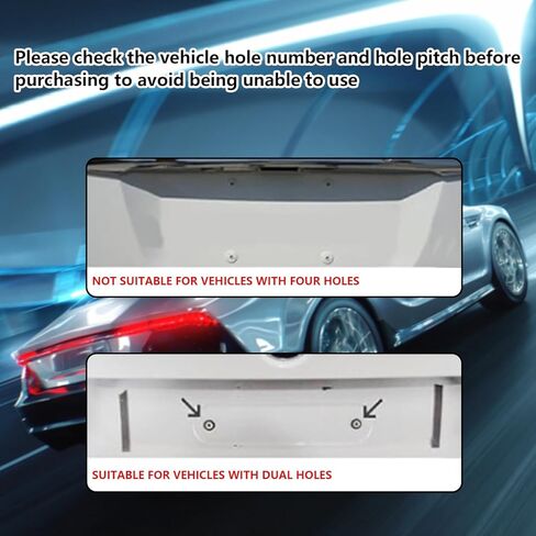 No Drill Rear License Plate Holder, License Plate Frames for BMW 1/2/ 3/5 / 6/ X Series, 328i 323i 528i M3, with Screws in Kuwait