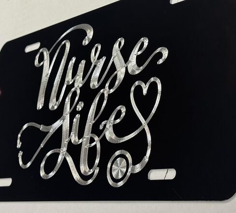 سماعة الطبيب ممرضة الحياة الماس محفورة لوحة ترخيص سيارة علامة هدية عظيمة in Kuwait