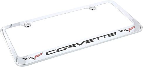 C6 Corvette License Plate Frame with C6 Flags in Kuwait