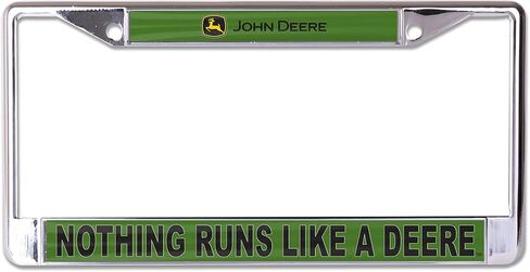 WinCraft License Plate Frame S/L Printed John Deere Trademark in Saudi Arabia