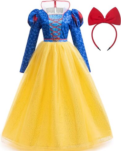 فستان الأميرة للسيدات للهالوين للبالغين مع عصابة رأس لحفلات أعياد الميلاد والهالوين فستان فاخر من التول in Kuwait