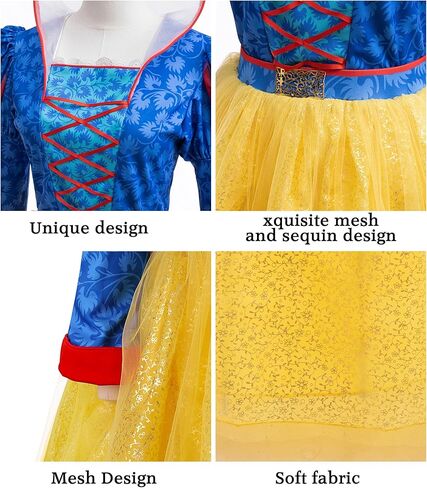 فستان الأميرة للسيدات للهالوين للبالغين مع عصابة رأس لحفلات أعياد الميلاد والهالوين فستان فاخر من التول in Kuwait