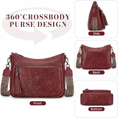 Anti theft Travel Trendy Crossbody Bags For Women Waterproof Quilted Vegan Leather Medium Crossbody Purses For Women in Saudi Arabia