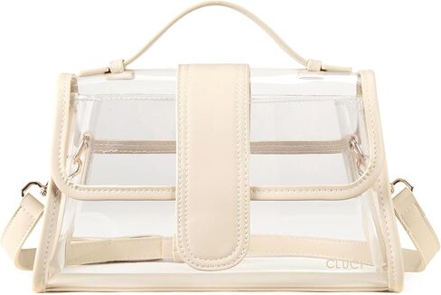 CLUCI Clear Bag for Stadium Events,Clear Purse for Women,Clear Crossbody Bag Stadium Bag for Concerts Sports Festivals in Saudi Arabia