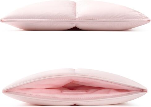 Comfyable Puffy Laptop Sleeve 15 Inch 16 Inch with Electronics Organizer Travel Case, Light Pink in Kuwait