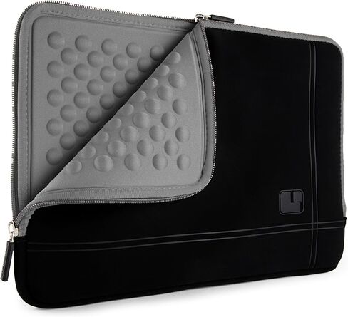 SumacLife Micro Suede Carrying Sleeve with Rear Pocket for 13-13.3 Inches Laptops (SLMSuede13BGRY) in Saudi Arabia
