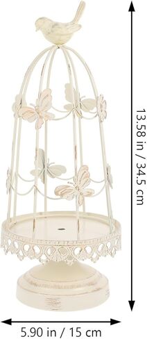 BESPORTBLE Vintage Bird Cage Shape Iron Candlestick Creative Wedding Party Decor Elegant Desktop Adornment for Indoor Outdoor Centerpieces in Saudi Arabia