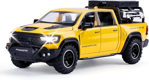Toy Dodge Mammoth Pickup Truck Model Car Vehicle Toy for Kids Boys 3+ Years, Diecast Metal Truck with Sound and Light, 1:32 Alloy Toy Truck for Kids Birthday Gift and Model Collection in Kuwait