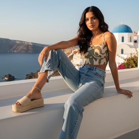 صنادل نسائية من CUSHIONAIRE Carmen، صنادل مريحة سهلة الارتداء للنساء مع إسفنج يحتفظ بالشكل in Saudi Arabia