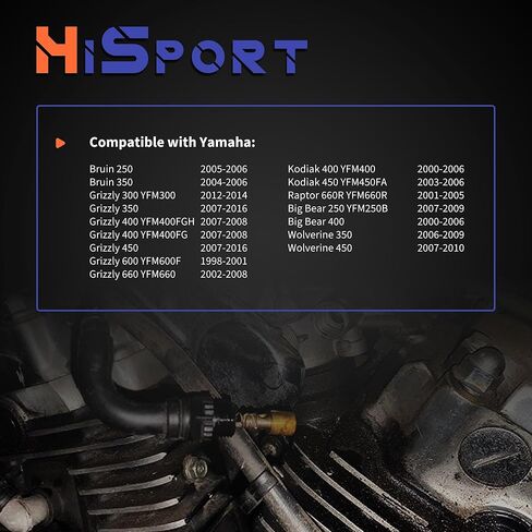 HiSport Carburetor Choke Cable Plunger Cap - Compatible with Yamaha Grizzly 300 350 400 450 600 660 in Saudi Arabia