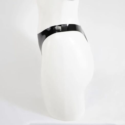 IOKUKI سروال مطاطي من اللاتكس بخصر منخفض للنساء، شورت مصنوع يدويًا من اللاتكس على شكل حرف G مصنوع يدويًا للحفلات in Kuwait