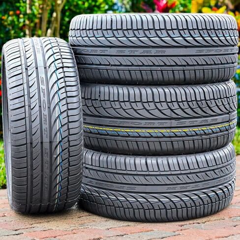 مجموعة من 2 (اثنين) إطارات شعاعية عالية الأداء لسيارة الركاب Fullway HP108 لجميع المواسم - 225/45R19 225/45ZR19 225/45/19 225/45-19 نطاق تحميل 96 وات XL 4 طبقات BSW جدار جانبي أسود UTQG 380AA in Saudi Arabia