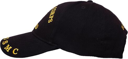 United States Marine Corps Retired Cap – Officially Licensed, 100% Cotton, Black with Adjustable Durable & Comfortable Outdoor Hat for Veterans | Ideal for Hiking, Fishing & Everyday Wear in Saudi Arabia