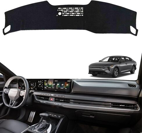 Non-Slip Dash Cover Dashboard Cover Mat Custom Fit Center Console Cover Sunshield Protector Pad Compatible with Kia K4 2025 2026 (Not for HUD) Accessories Pad (Black Trim) in Saudi Arabia
