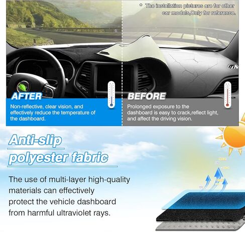 CARTIST Dash Cover for Lexus RX300 RX330 RX350 2004-2009 Dashboard Cover Mat for RX300 RX330 RX350 Accessories Non-Slip Pad Carpet Anti-Glare in Saudi Arabia