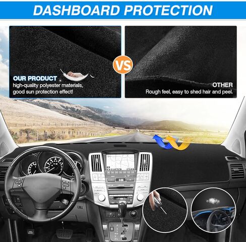 CARTIST Dash Cover for Lexus RX300 RX330 RX350 2004-2009 Dashboard Cover Mat for RX300 RX330 RX350 Accessories Non-Slip Pad Carpet Anti-Glare in Saudi Arabia