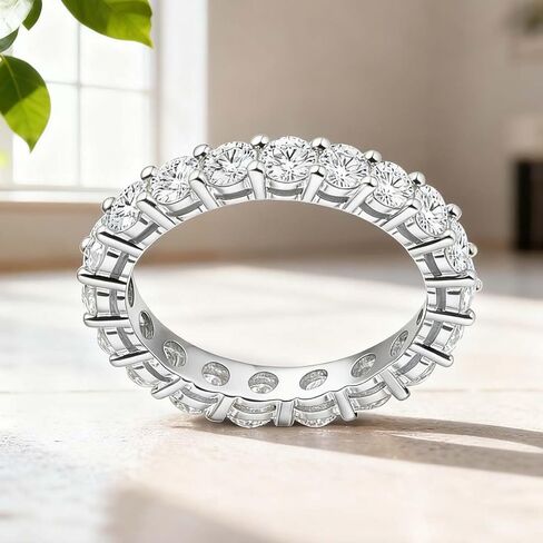 1pc Exquisite Elegant Single Row Zircon Ring Valentine's Day For Women Material Fine Ladies Jewelery in Saudi Arabia