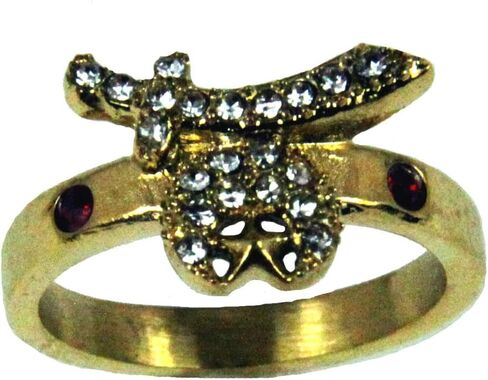 The Quiet Witness T143 Women's Shriner Ring Ladies Women Shrine Scimitar Jewelry Shrine Lady Noble Wife in Kuwait