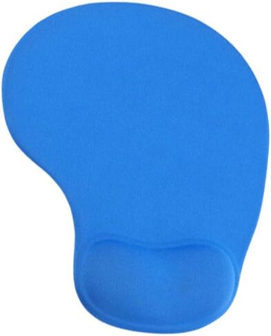 Office Mousepad with Support - Ergonomic Gaming Desktop Mouse Pad Wrist Rest - Design Gamepad Mat Rubber Base for Laptop Computer-Blue in Saudi Arabia