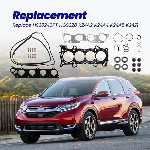 مجموعة حشية رأس الأسطوانة MLS مناسبة لهوندا أكورد CR-V العنصر أكورا TSX 2.4L L4 16V DOHC 2003-2011 استبدال HS26243PT HGS228 K24A2 K24A4 K24A8 K24Z1 in Saudi Arabia