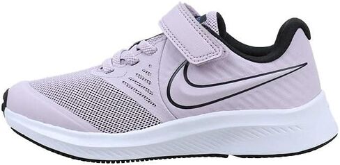 حذاء رياضي Nike Boy's Star Runner 2 (PSV)، رمادي ذئب/أبيض-أسود-فولت، 2.5 سنة للأطفال الصغار في الولايات المتحدة in Kuwait