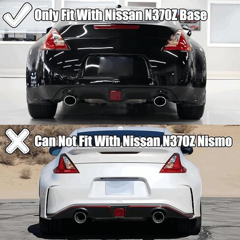 Rear Bumper Diffuser for Nissan 370Z Base 2009-2020 Glossy Black ABS Rear Diffuser Lower Spoiler Splitter Bumper Lip in Kuwait