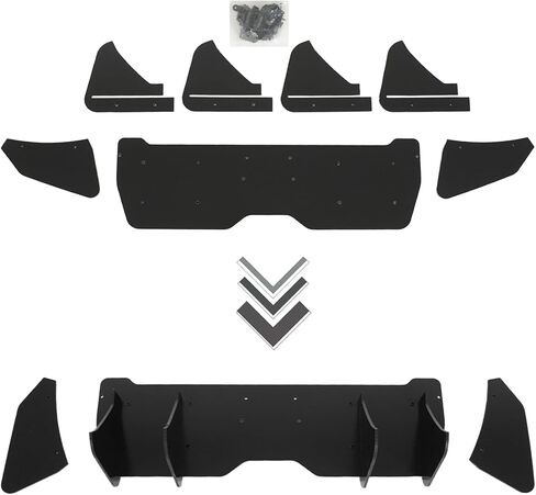 Rear Bumper Diffuser for Nissan 370Z Base 2009-2020 Glossy Black ABS Rear Diffuser Lower Spoiler Splitter Bumper Lip in Kuwait