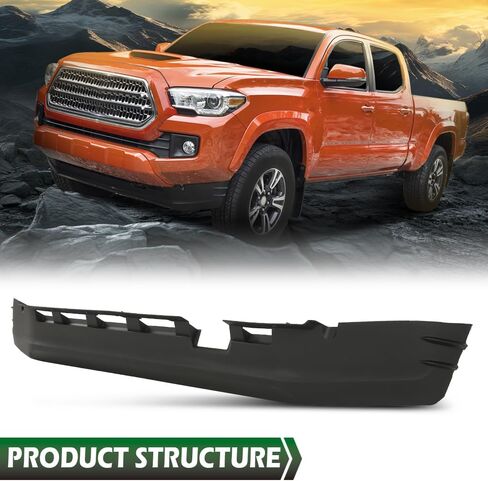 GRAND ORANGE Front Lower Valance Spoiler Apron Air Dam Deflector Compatible with Toyota Tacoma 2016-2021 TO1093130, 5385104070 Black in Saudi Arabia