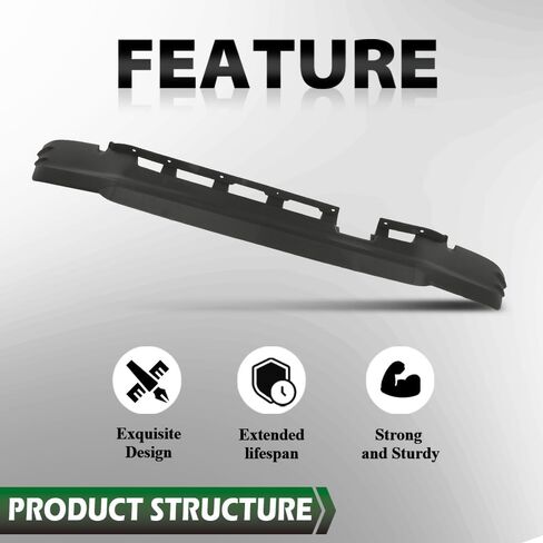 GRAND ORANGE Front Lower Valance Spoiler Apron Air Dam Deflector Compatible with Toyota Tacoma 2016-2021 TO1093130, 5385104070 Black in Saudi Arabia