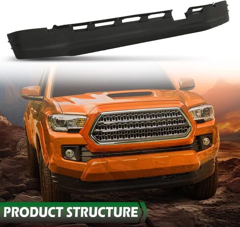 GRAND ORANGE Front Lower Valance Spoiler Apron Air Dam Deflector Compatible with Toyota Tacoma 2016-2021 TO1093130, 5385104070 Black in Saudi Arabia