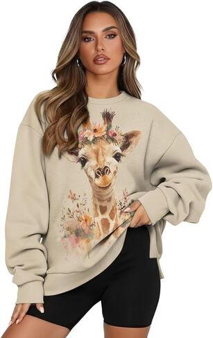 المرأة البلوز البلوز كم طويل عادية المتضخم البلوز القمم لينة Crewneck البلوز مع جيب دافئ in Kuwait