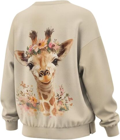 المرأة البلوز البلوز كم طويل عادية المتضخم البلوز القمم لينة Crewneck البلوز مع جيب دافئ in Kuwait